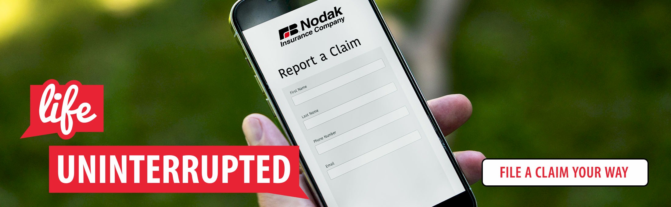 Life Uninterrupted - file a claim
